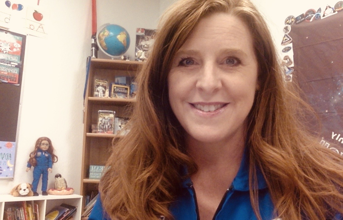 Lisa Love, kindergarten teacher, stands in her classroom