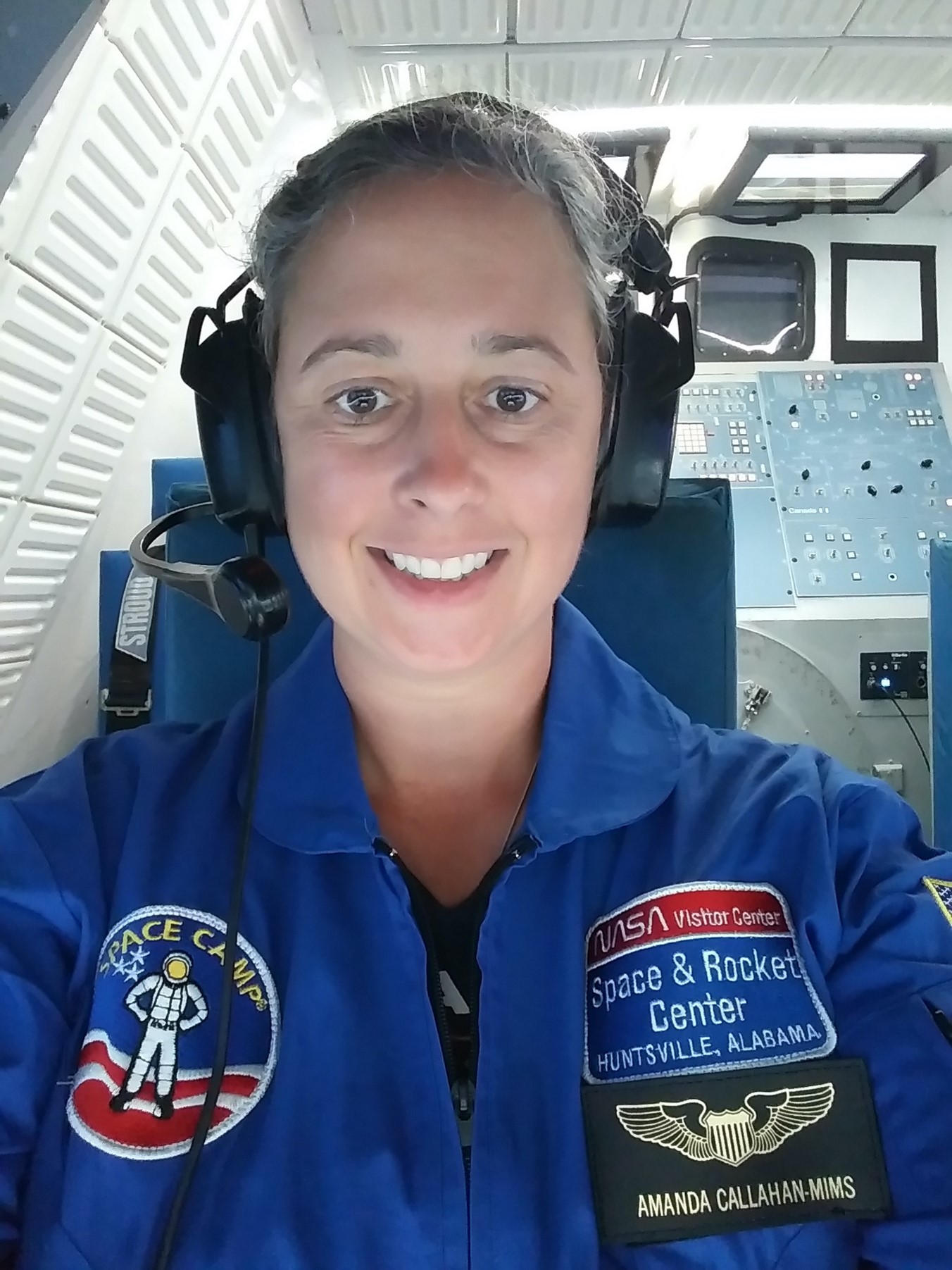Portrait of AEM Amanda Callahan-Mims at Space Camp for Educators